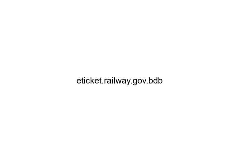 eticket railway gov bdb