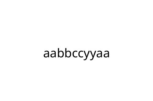 aabbccyyaa
