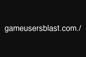 gameusersblast.com./